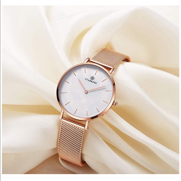 thin rose gold watch
